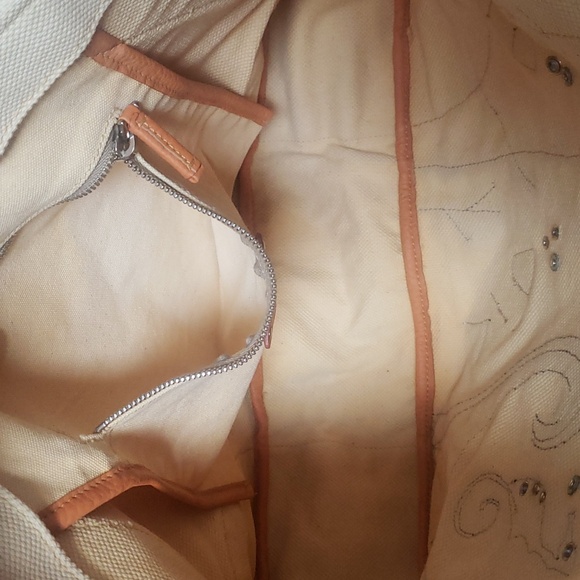 PRADA ULTRA RARE Vitello Daino Ocean Tote Grezzo Orange Authentic - Picture 8 of 12